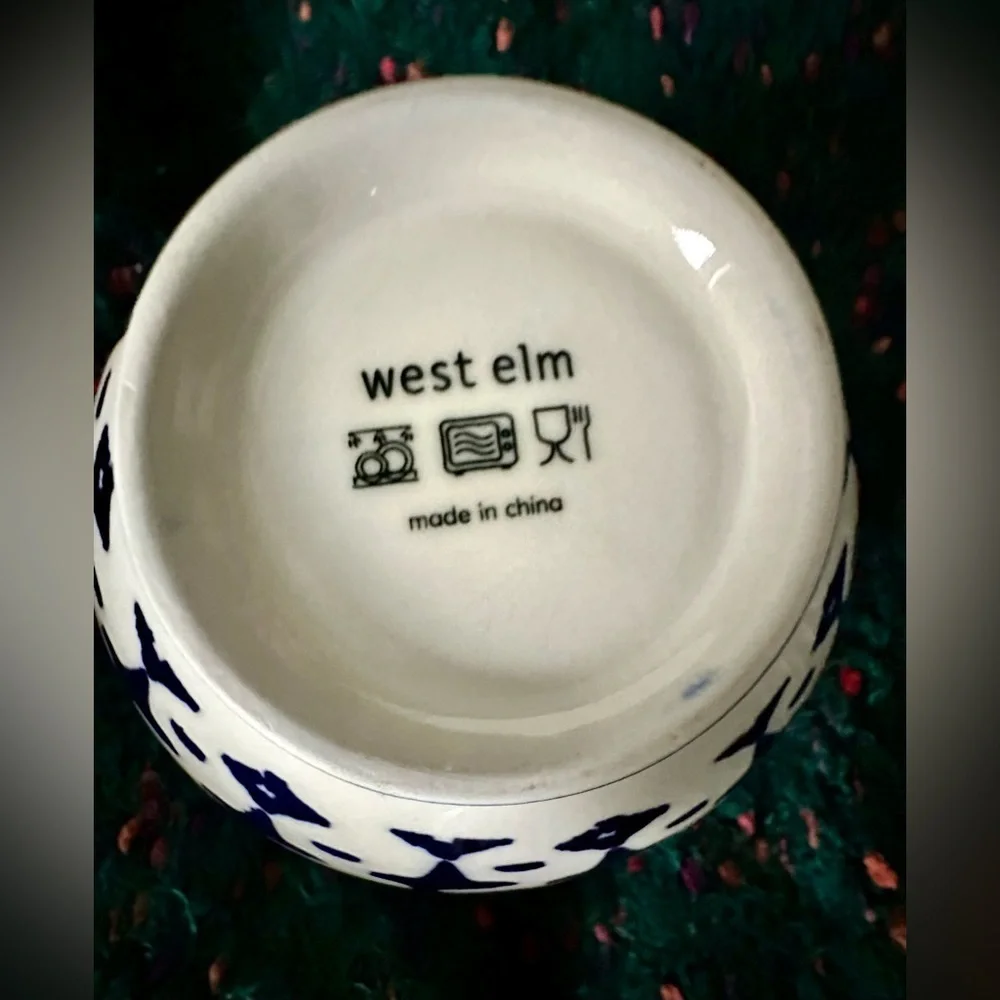 ‼️RARE‼️🎸West Elm🎸🔥NWOT🔥INDIGO TIE-DYE Nesting Bowl Set(3)